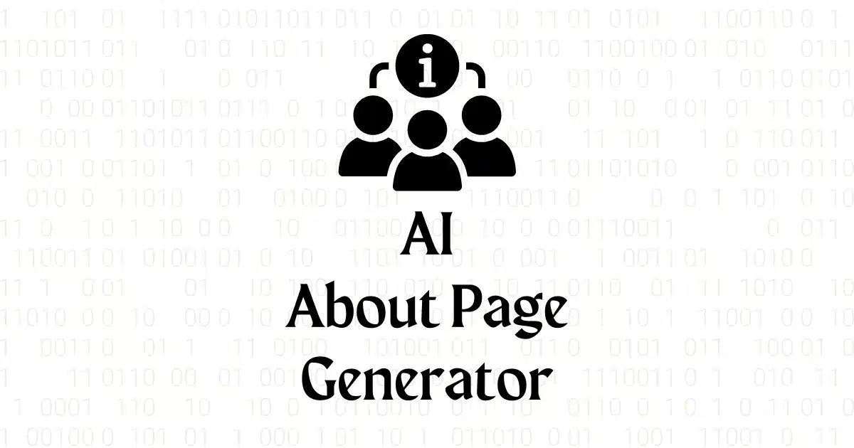 Free AI About Page Generator