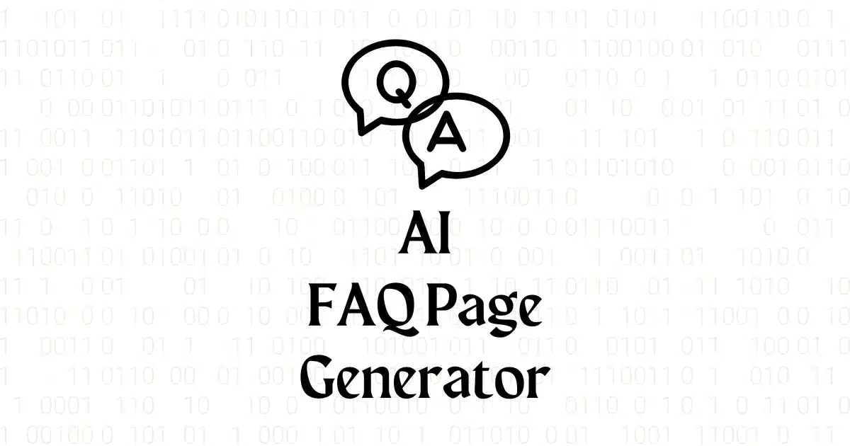 Generador gratuito de páginas AI FAQ