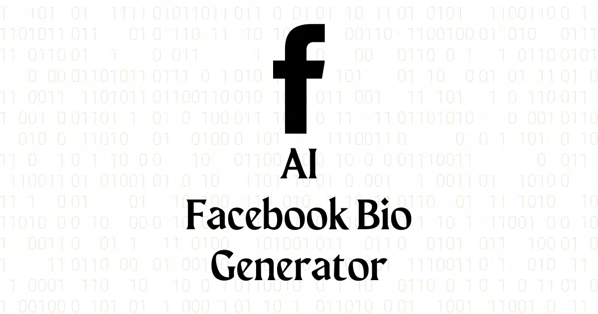 Kostenloser AI Facebook Bio Generator