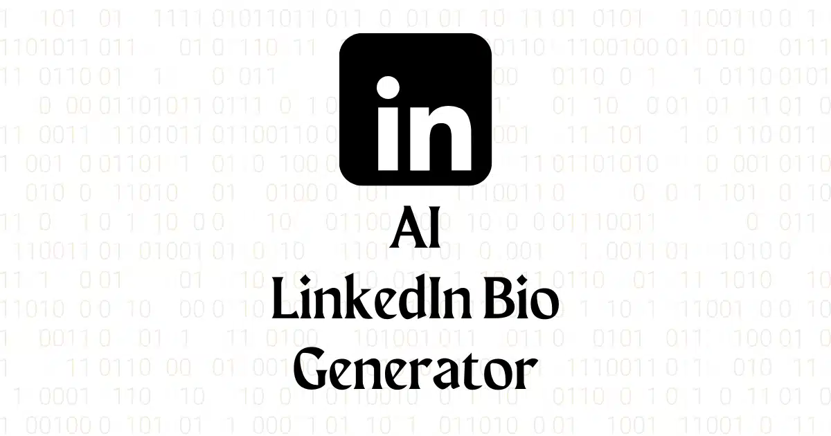 Gerador gratuito de biografia do LinkedIn com IA