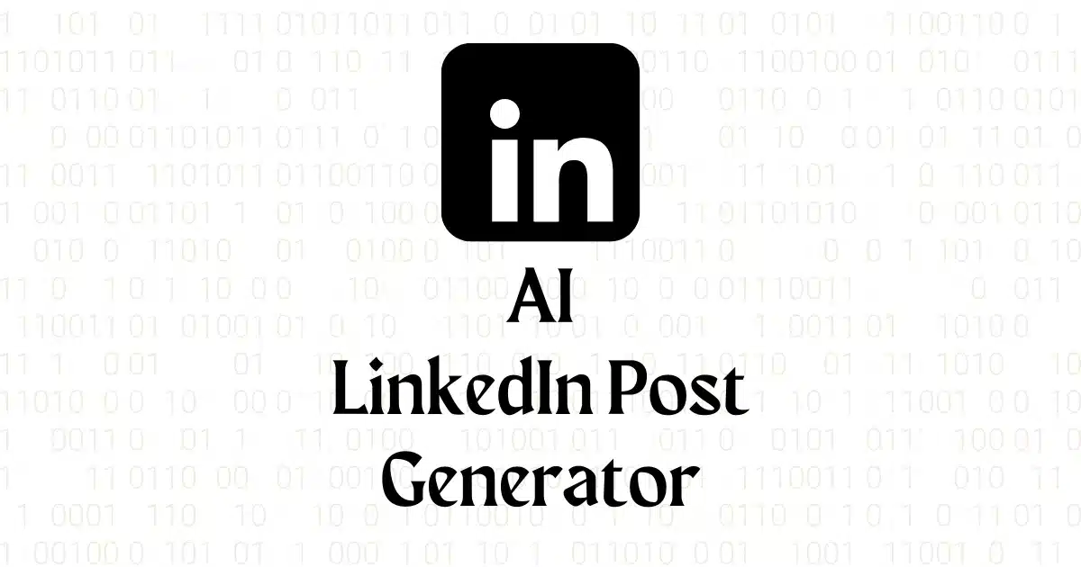 Kostenloser AI LinkedIn Post Generator