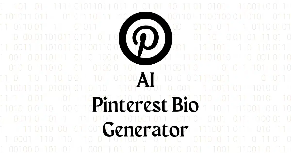 Kostenloser AI Pinterest Bio Generator