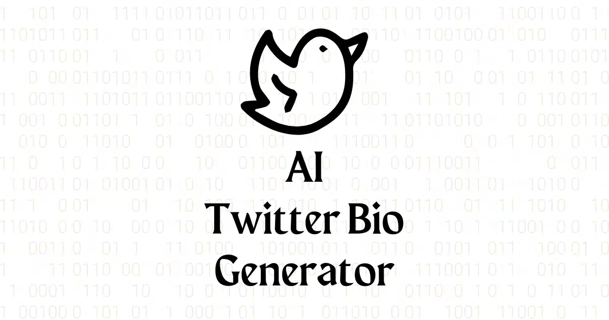 Gerador gratuito de biografia do Twitter com IA